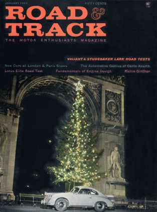 ROAD & TRACK 1960 JAN - CARLO ABARTH, RICHIE GINTHER